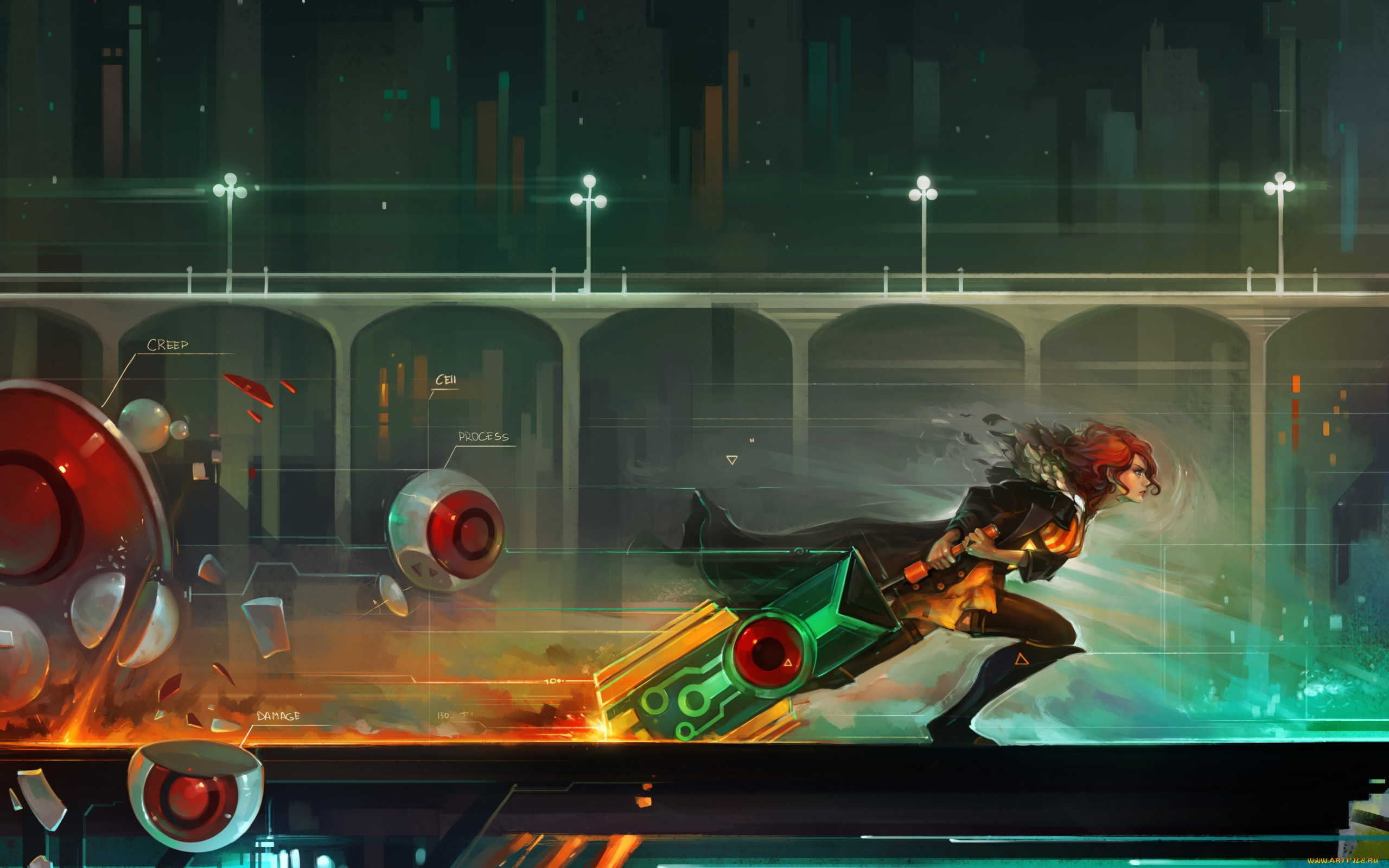 Transistor. Transistor (игра). Transistor игра Art. Транзистор игра ред. Ред из игры транзистор.